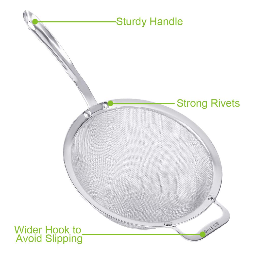Tiawudi riveted solid stainless steel handle provides stability and long-lasting reliability.