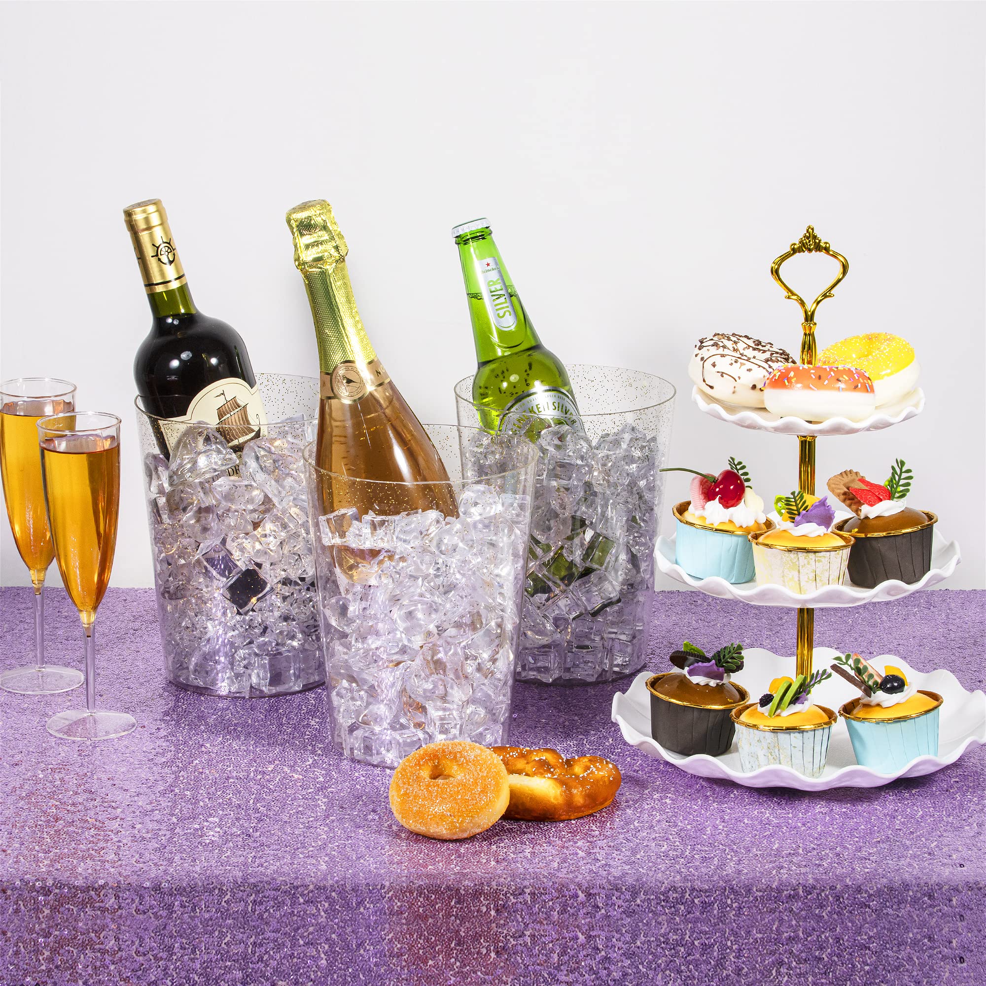 Tiawudi wedding table decor ice buckets add elegant sparkle