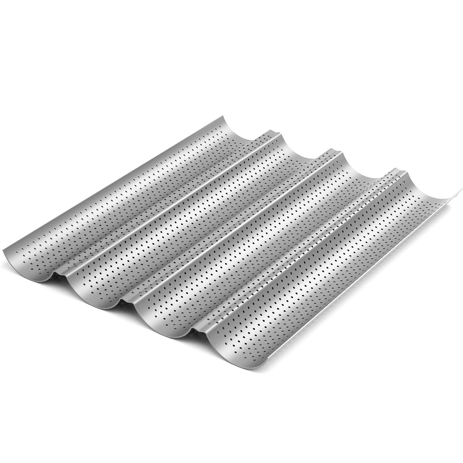 Tiawudi baguette pan with nonstick coating for easy release and cleanup.