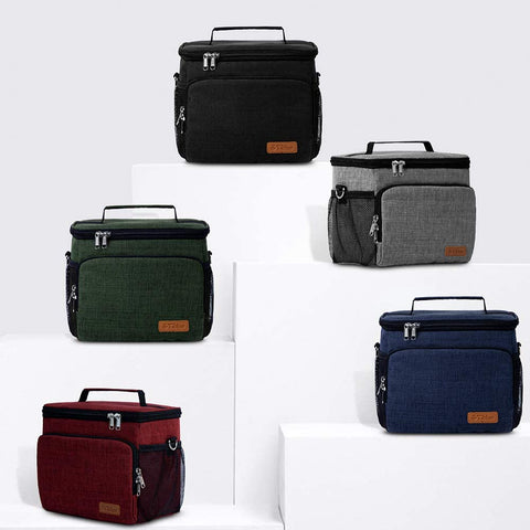 Tiblue insulated lunch bag compact-size proves easy to stash in backpacks and desks