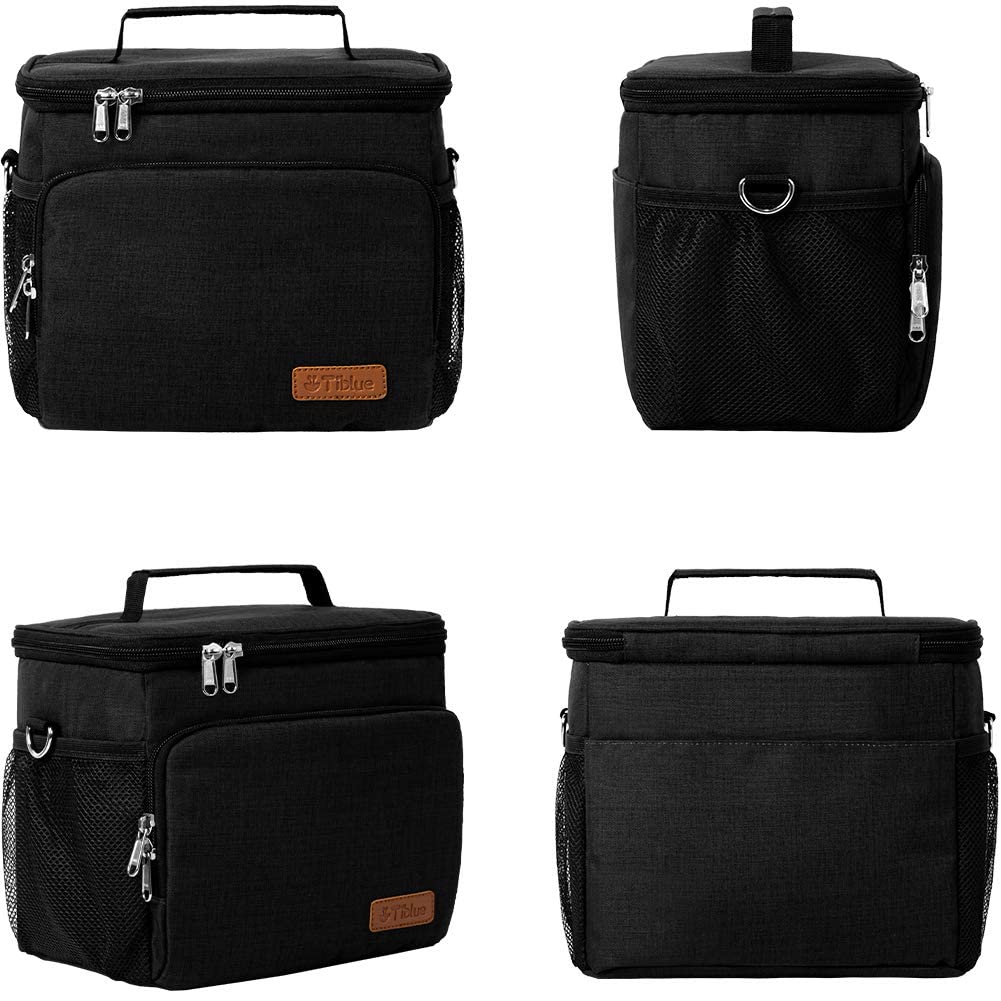 Tiblue insulated lunch bag leakproof seams highlights secure closure and spill resistance