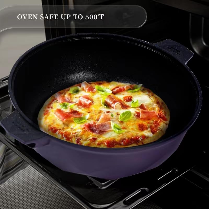TIBORANG silicone glass lid prevents splatters while sealing flavor.