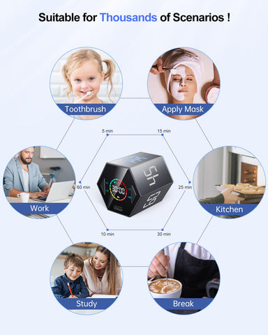 Ticktime provides adjustable sound and mute options for quiet or alert-driven sessions.