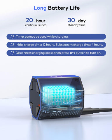 Ticktime Pomodoro Cube magnetic base for fridge or steel surface.