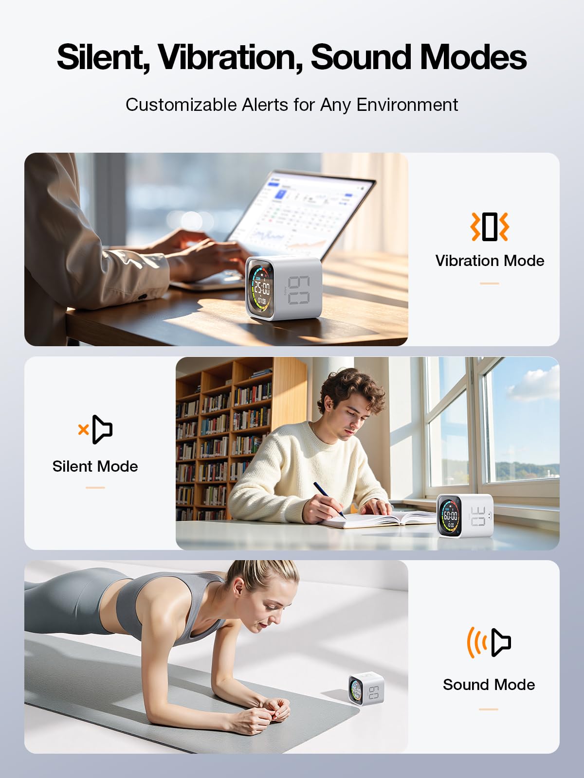 Ticktime TK3 rechargeable battery with USB-C for long use.