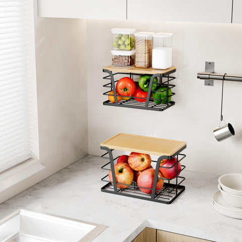 TIDIIABODE bamboo-top-cover adds durability and style to the organizer.