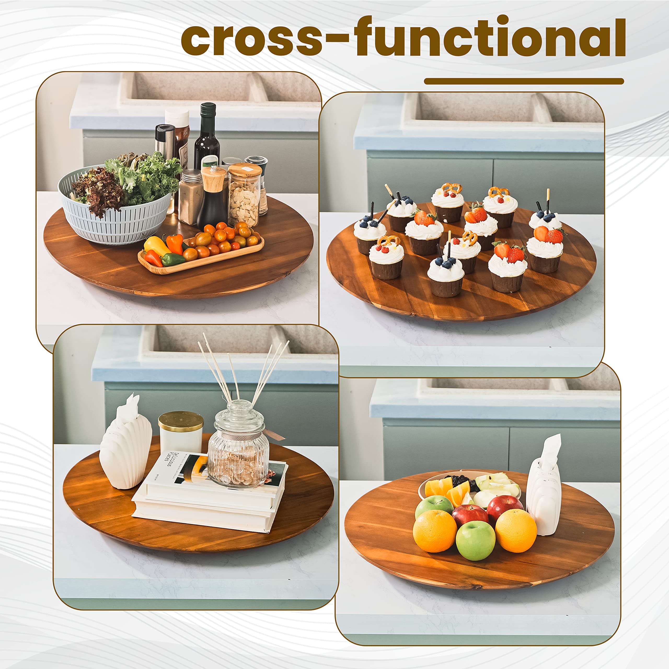 Tidita large 21-inch surface fits cheese boards and decorations