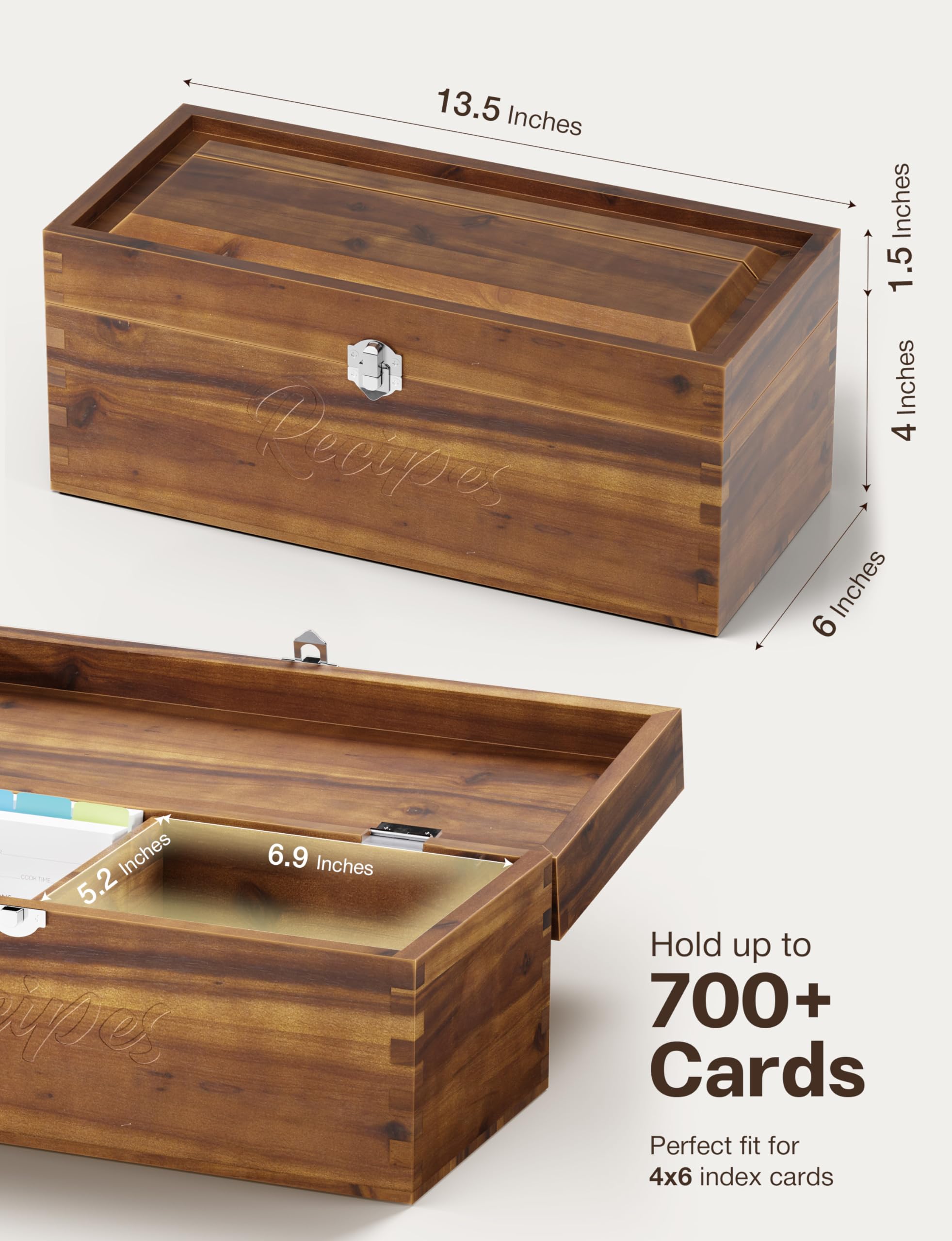 Tidita Acacia recipe-slot lid demonstrates hands-free display while cooking.