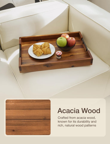 Tidita easy-clean wood tray with smooth surface for quick cleanup