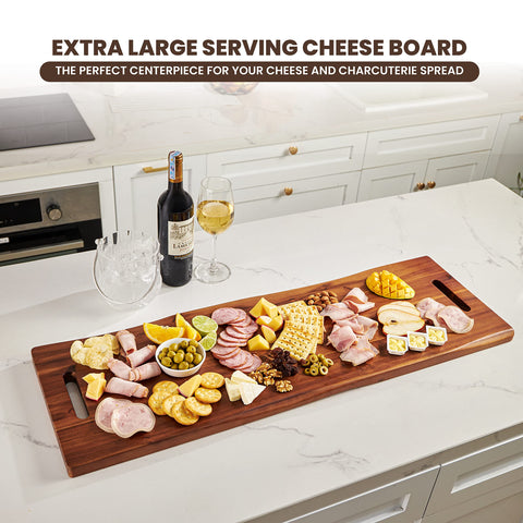 Tidita big serving board used as a party platter for guests.