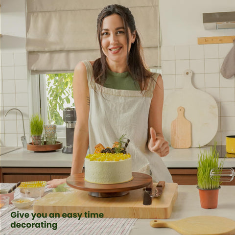 Tidita rotating stand with 3.7-inch bearing supports heavy cakes