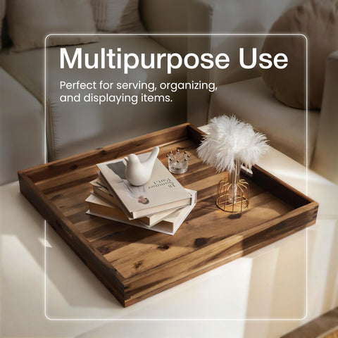 Tidita walnut finish charcuterie tray for stylish appetizer displays