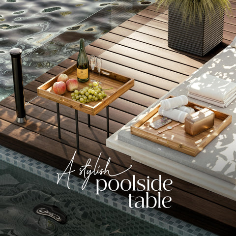 Tidita wood tray for display great for candles or vases