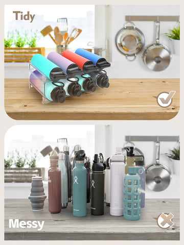 TIDY SAVANT wide-mouth compatibility for multiple brands enhances kitchen organization