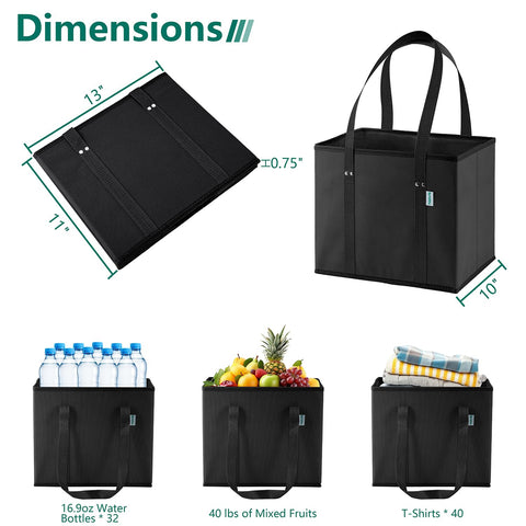 TidyNestly stand-up design keeps bag open during packing and unloading.
