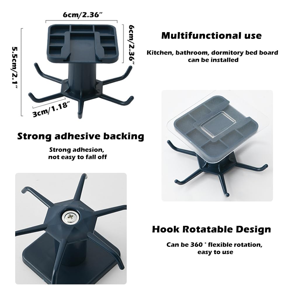 TIE-DailyNec surface-compatible mount on tile or wood surfaces