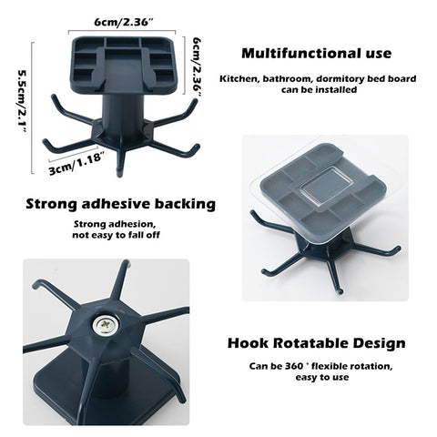 TIE-DailyNec surface-compatible mount on tile or wood surfaces
