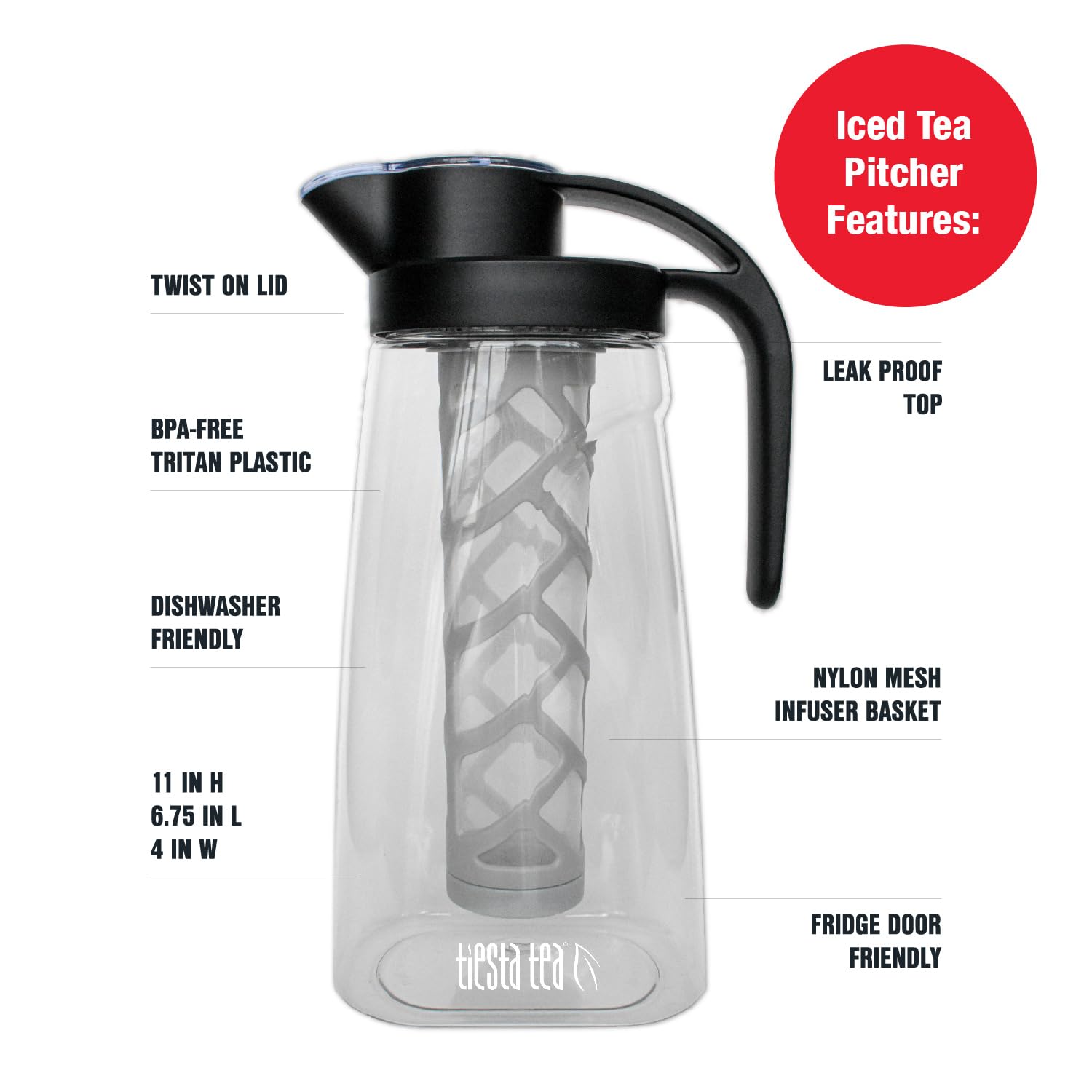 Tiesta Tea compact design saves fridge space for daily brews