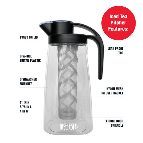 Tiesta Tea compact design saves fridge space for daily brews