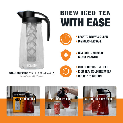 Tiesta Tea mesh infuser basket ensuring even steep with loose leaf tea