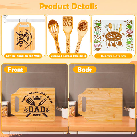 Tifeson bamboo utensils like ladle spatula and colander blend practicality with style.