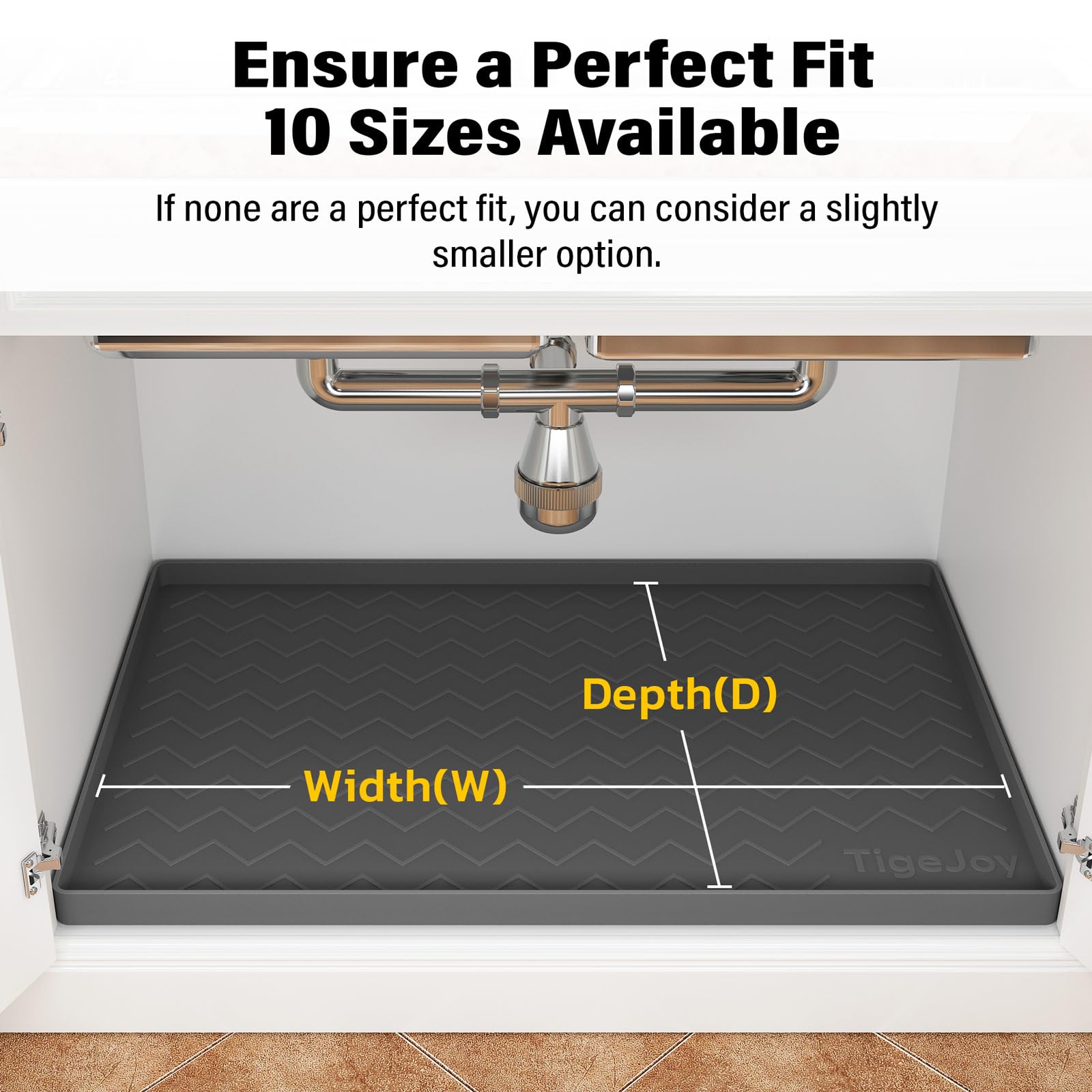 TigeJoy multi-purpose mat used as pet feeding or doorway tray