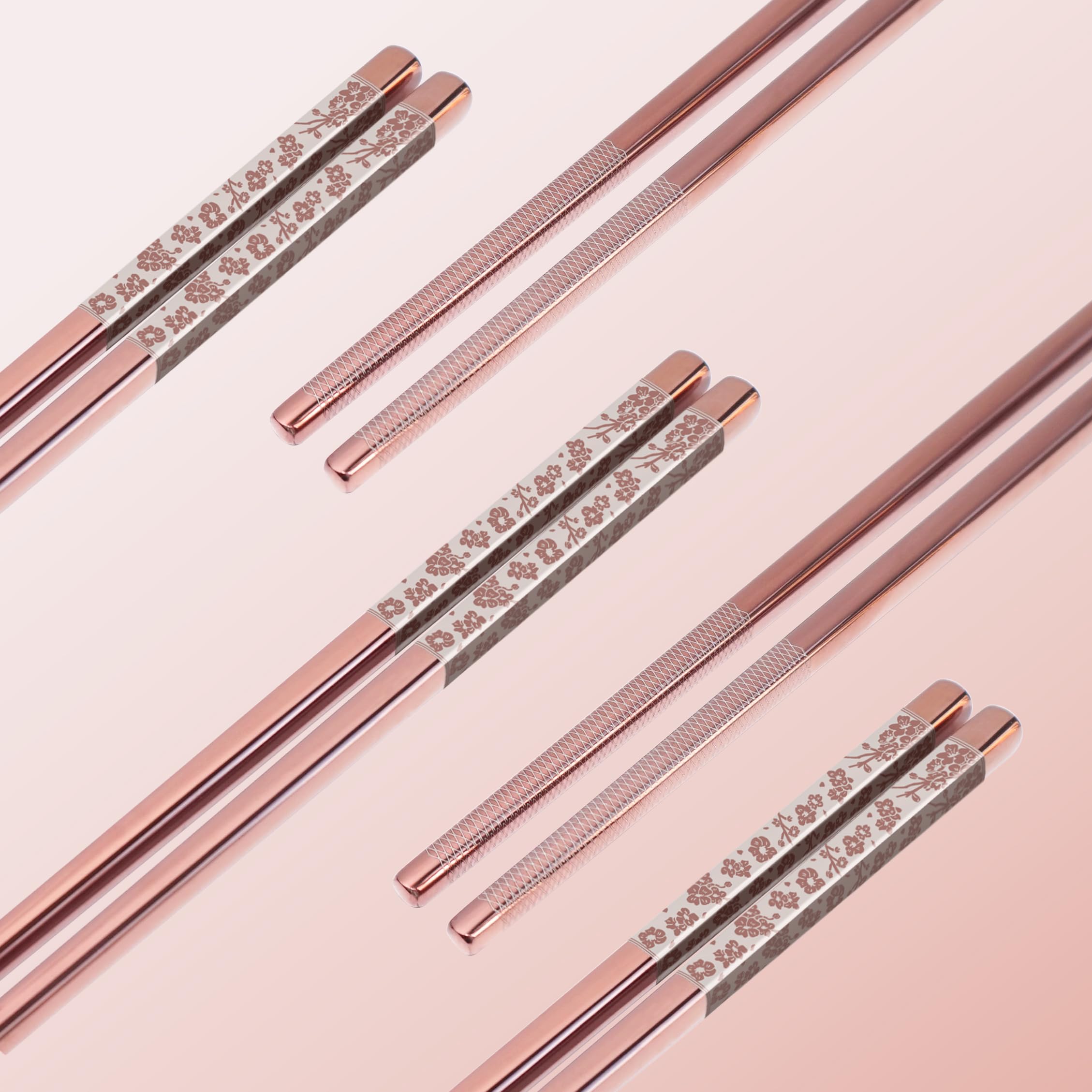 TIICOO stainless steel chopsticks ideal for sushi, ramen, and everyday meals.