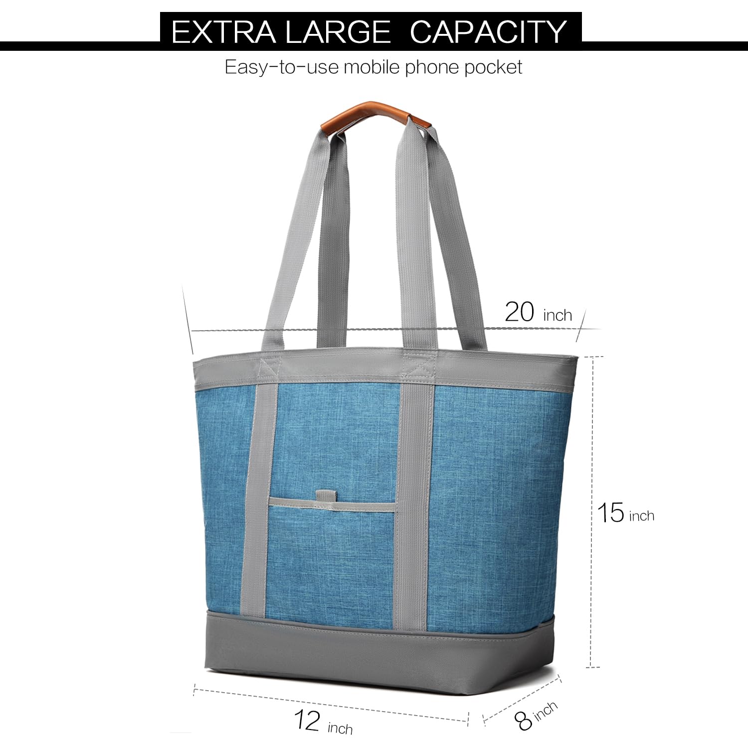TIIOCTI insulated cooler bag large dimensions 20 by 8 by 15 inches