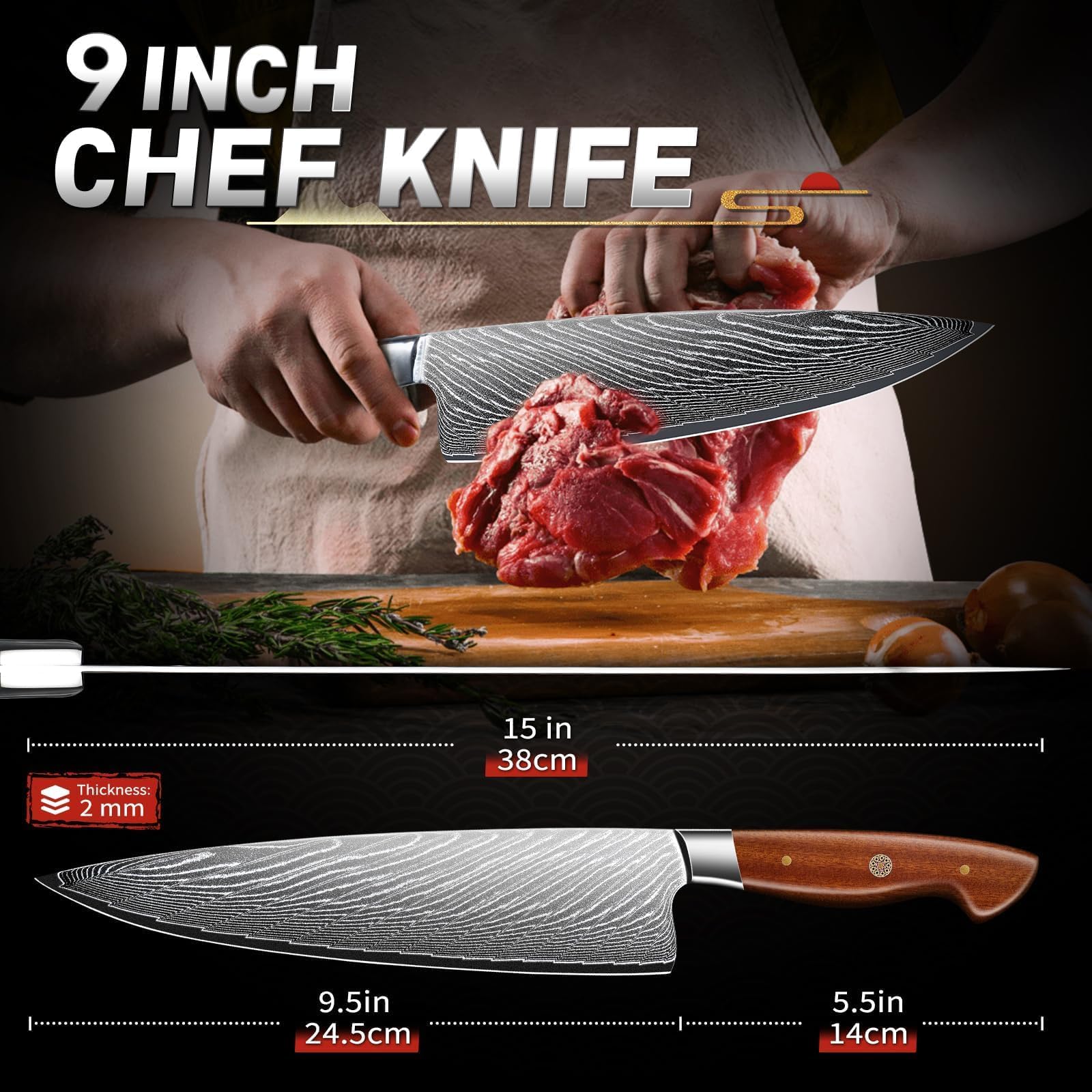 TIJERAS damascus knife durable performance for busy kitchens.