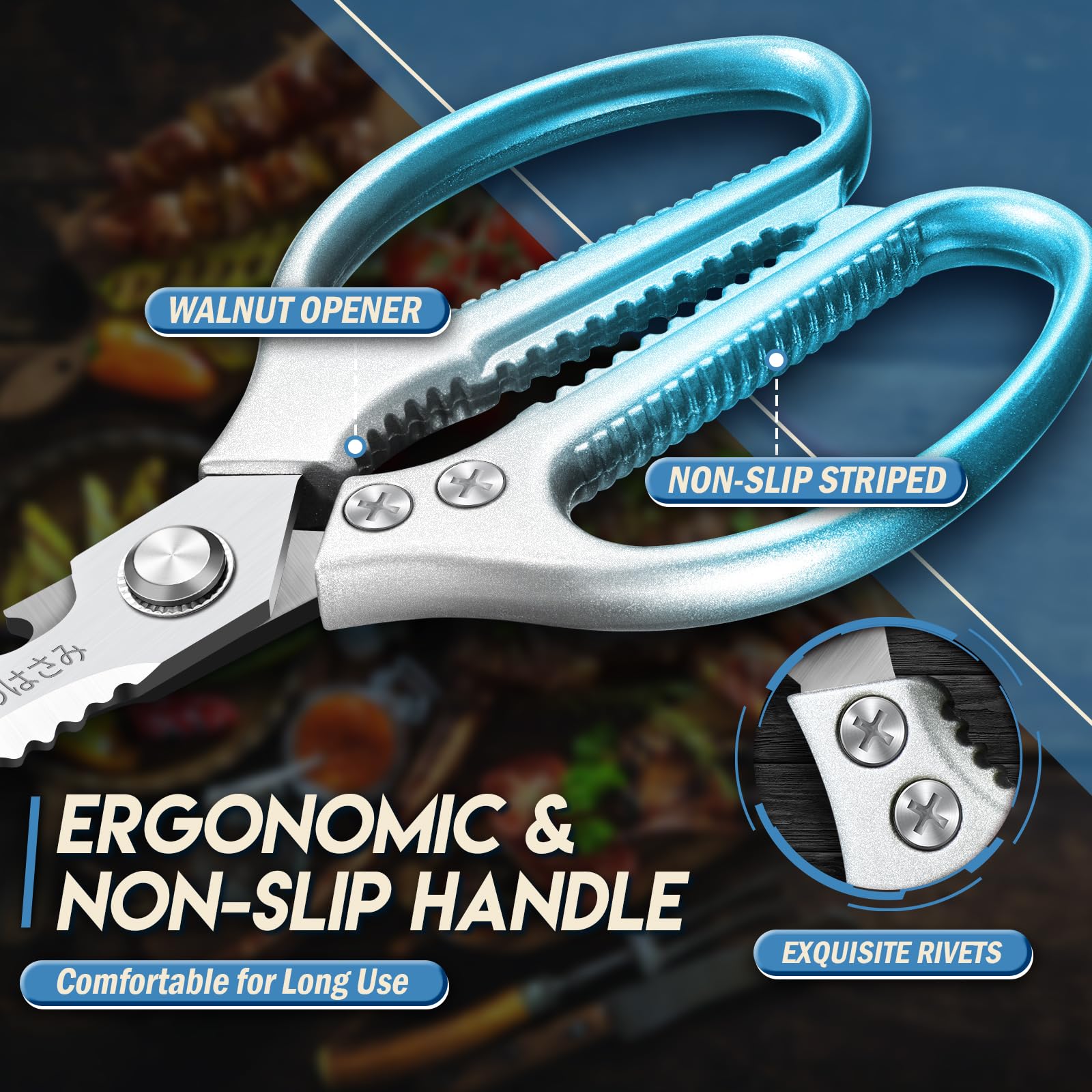 TIJERAS scissors help fillet fish bones quickly