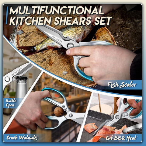 TIJERAS kitchen scissors with ergonomic handle deliver comfortable precise control