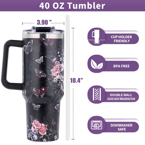 TIKMODERN large 40oz capacity reduces refills on long days.