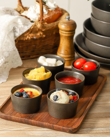 Tikooere custard cups mini dishes for small servings and tasting portions.
