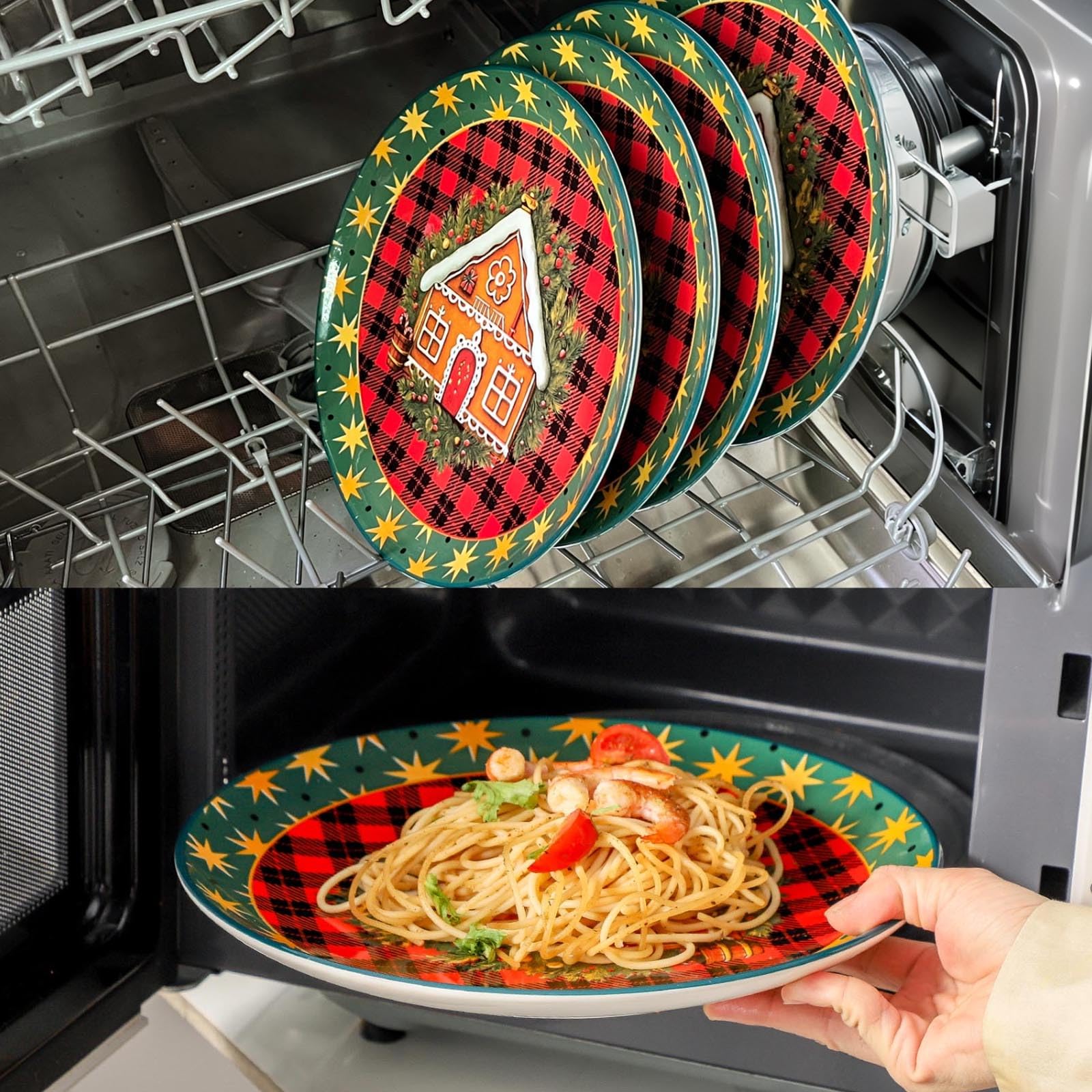 Tikooere plates are dishwasher safe for easy cleanup after celebrations.