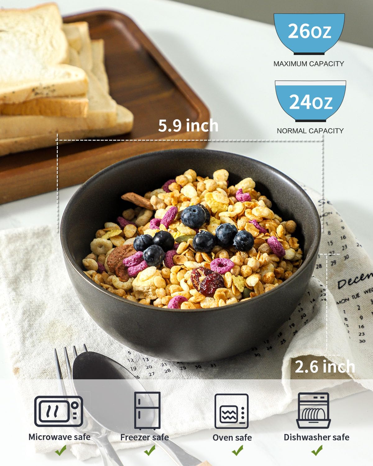 Tikooere bowls are dishwasher-safe for easy cleanup.