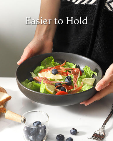 Tikooere set of 4 wide shallow bowls ideal for mixing and presenting dishes