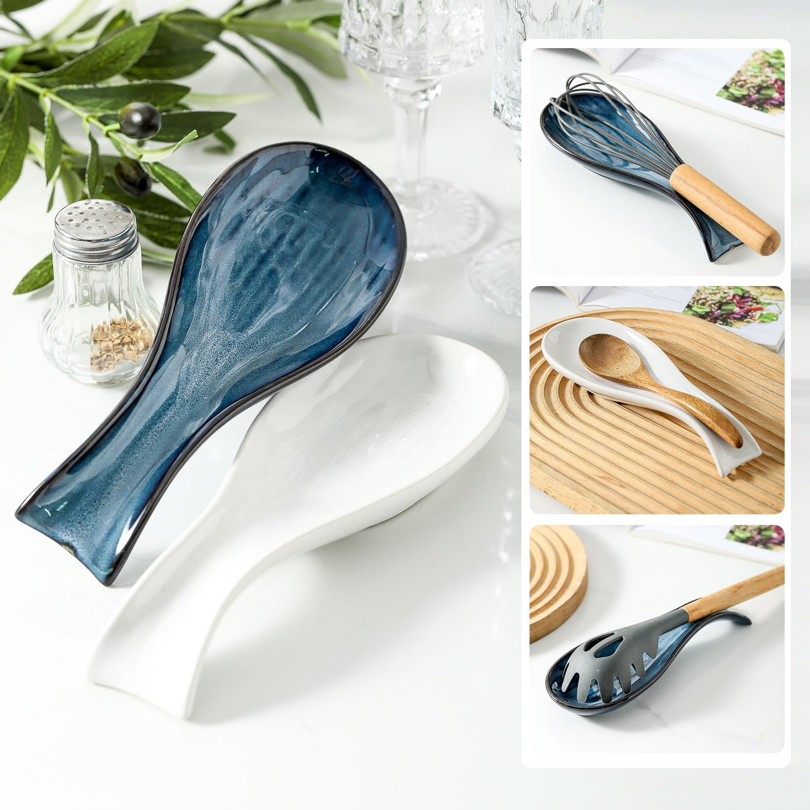 Heat resistant Tikooere spoon rest withstands cooking heat