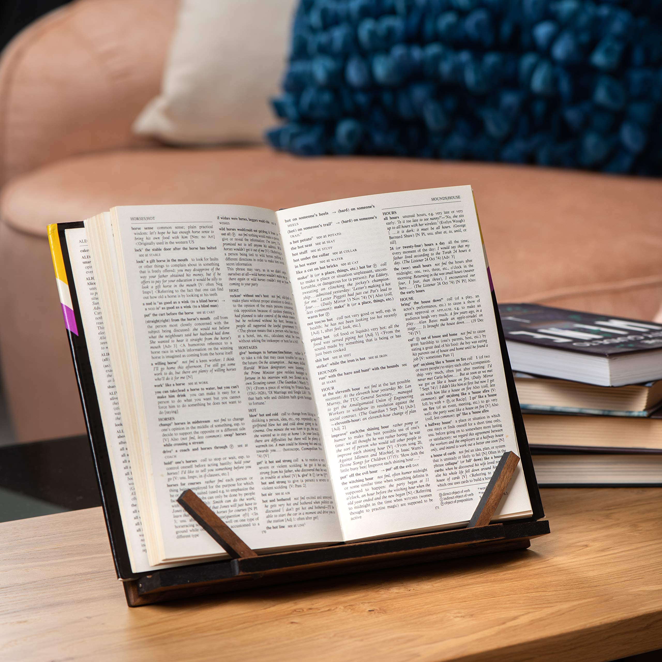 Tilisma angle adjustable stand lets you choose the ideal reading tilt.