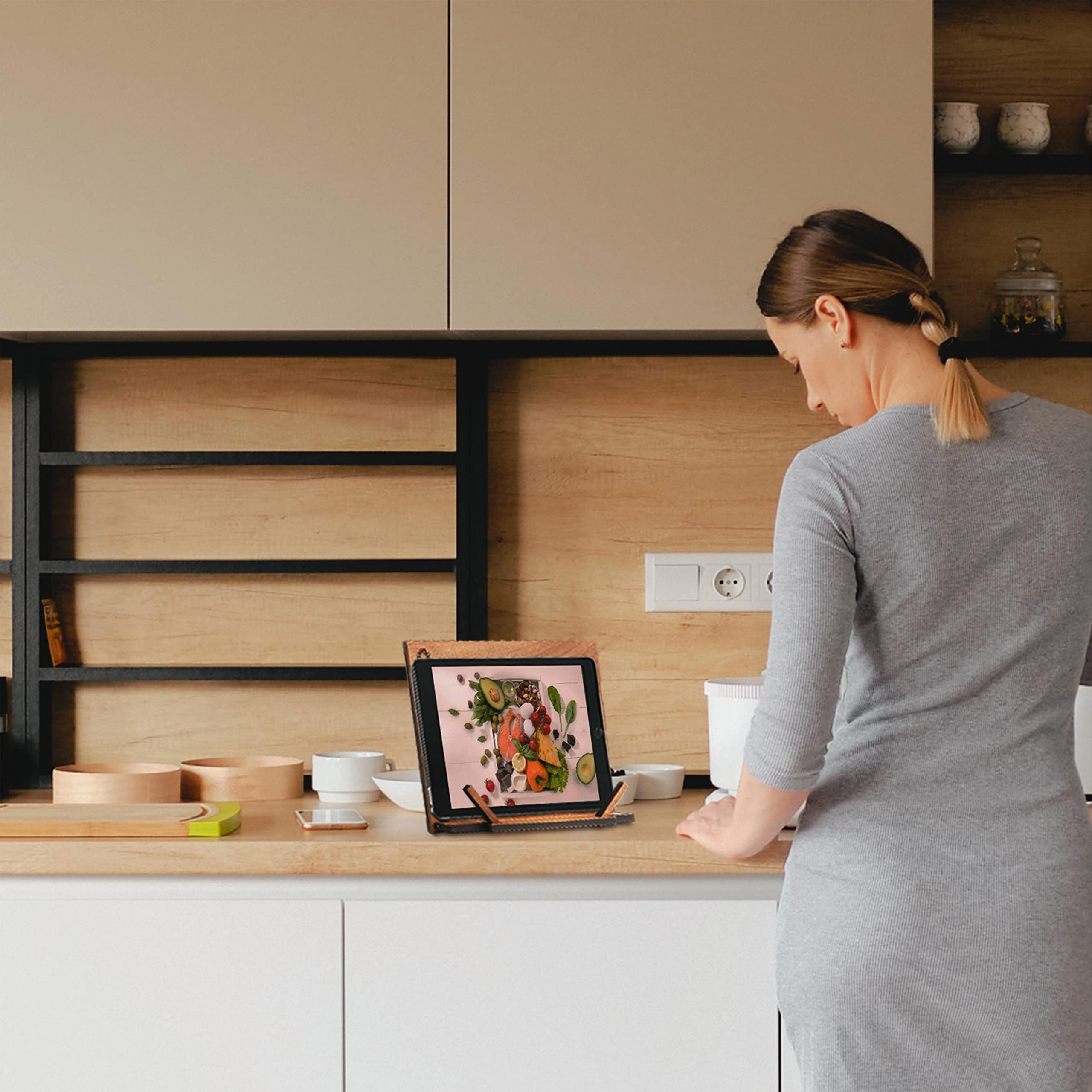 Tilisma compact portable design travels easily between kitchen and study.