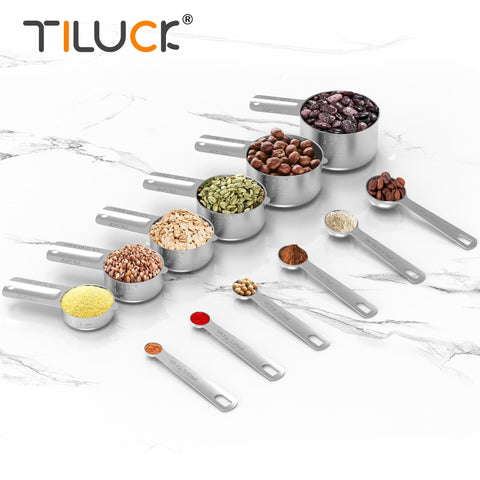 TILUCK dishwasher-safe stainless steel tools for quick cleanup after cooking