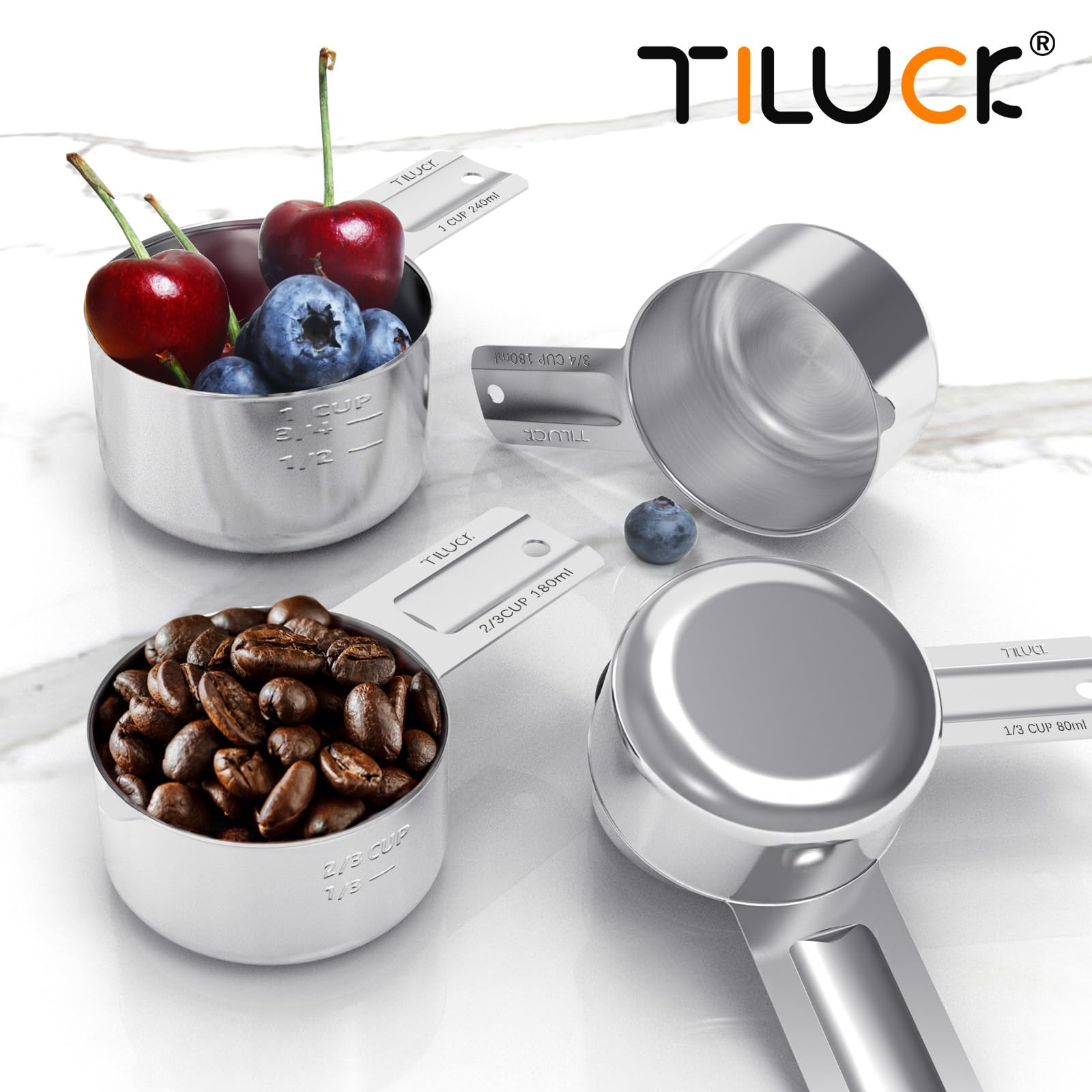TILUCK rust-resistant stainless steel construction for durable use in the kitchen
