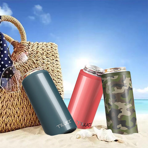 Designed for standard 12 oz slim cans with TILUCK Cooler