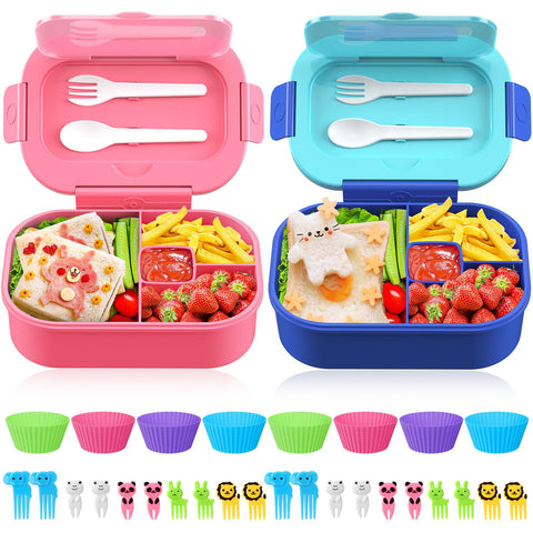 TIME4DEALS bento box with four compartments for balanced meals on the go.
