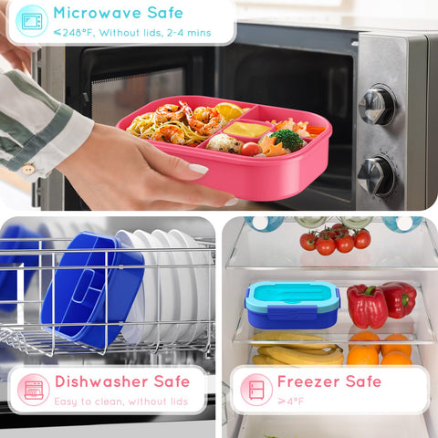 TIME4DEALS kid-friendly lunch box with easy-open latches for small hands.