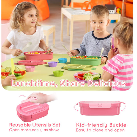 TIME4DEALS bento box microwave-safe design for reheating meals.