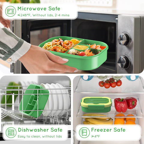 TIME4DEALS Bento dishwasher-safe design simplifies cleaning after meals.