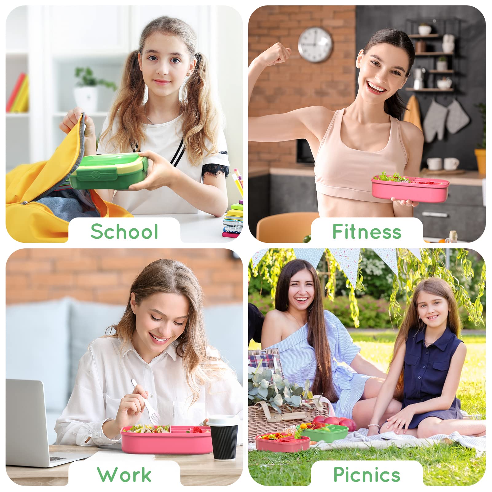 TIME4DEALS Bento kid-friendly latches enable easy opening for children.