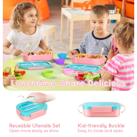 TIME4DEALS BPA-free lunch box for safe, everyday use by families