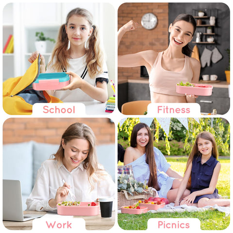 TIME4DEALS dishwasher-safe lunch box for simple cleanup after use