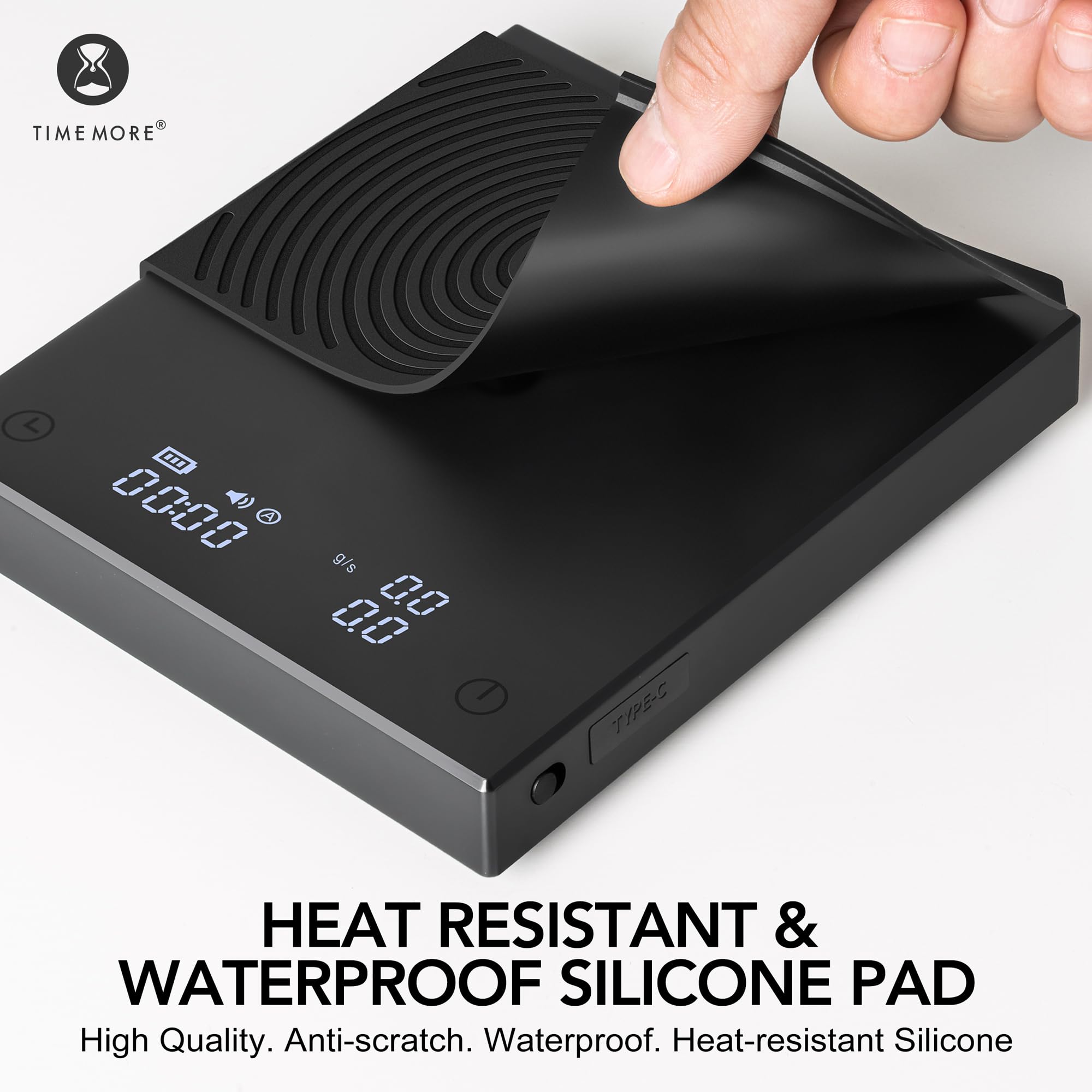 TIMEMORE Black Mirror Basic 2 compact scale fits tight counters.